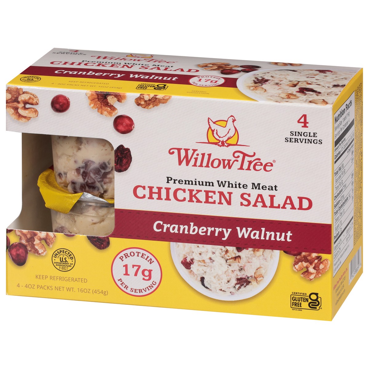 slide 4 of 13, Willow Tree Snack Cups-Cranberry Walnut, 16 oz