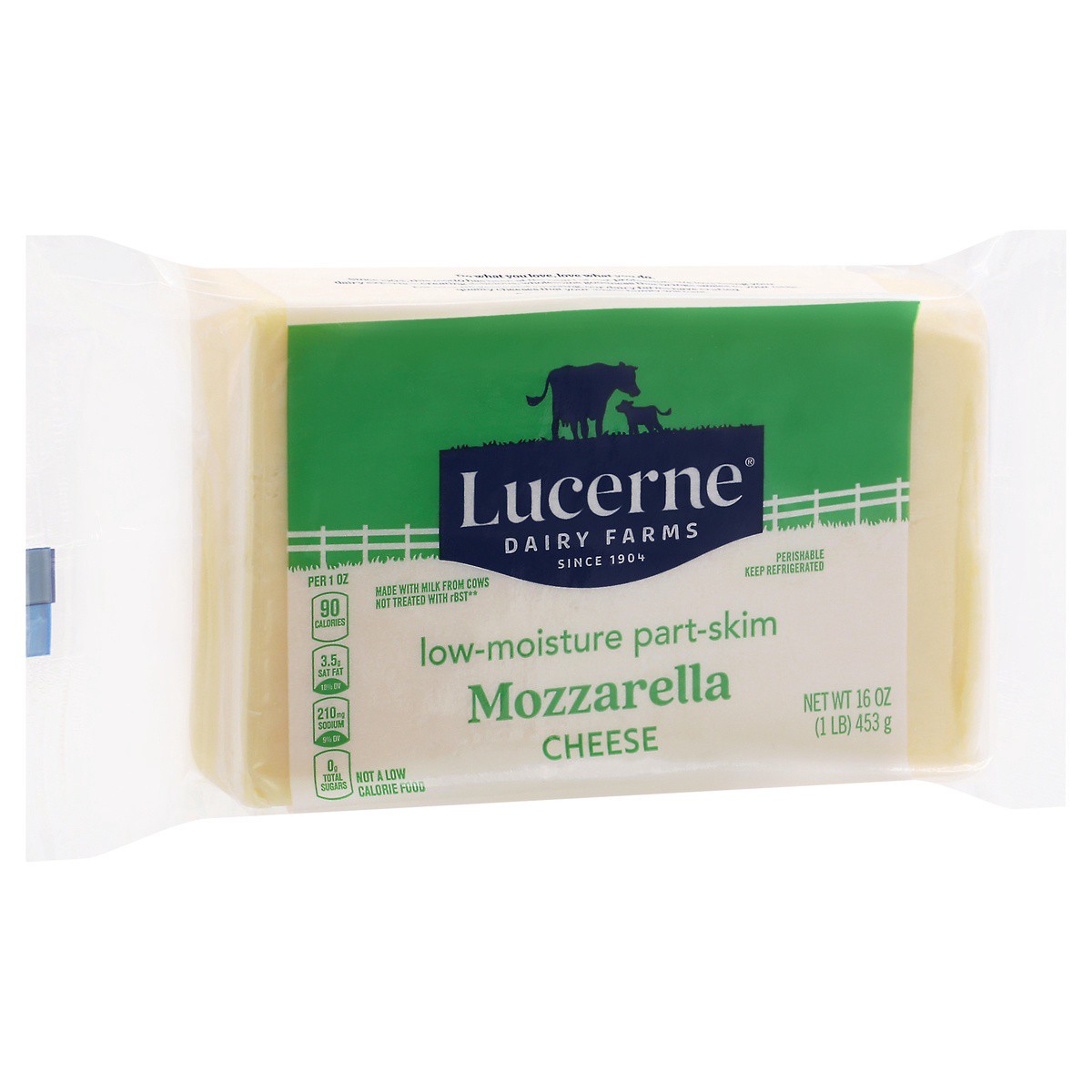 slide 2 of 9, Lucerne Diary Farms Dairy Farms Low-moisture Part-skim Mozzarella Cheese Block, 16 oz