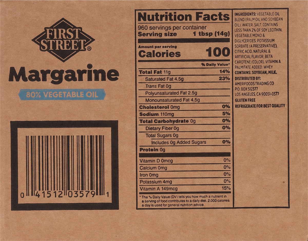 slide 7 of 14, First Street Deli Margarine Prints, 30 ct; 1 lb
