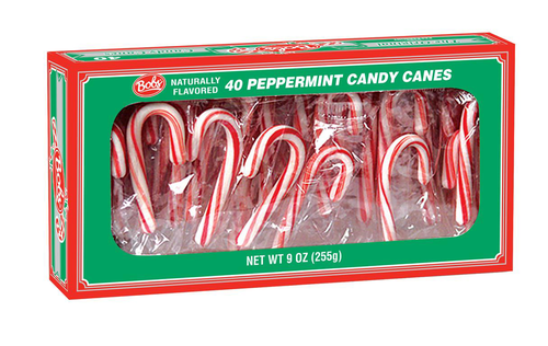 slide 1 of 1, Bobs Original Peppermint Candy Canes Mini, 40 ct