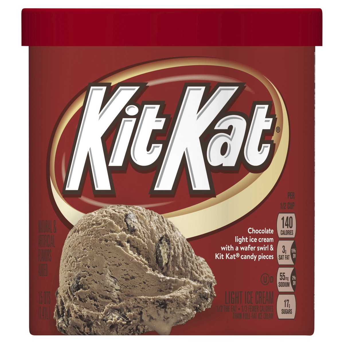 slide 1 of 1, KIT KAT Light Ice Cream, 