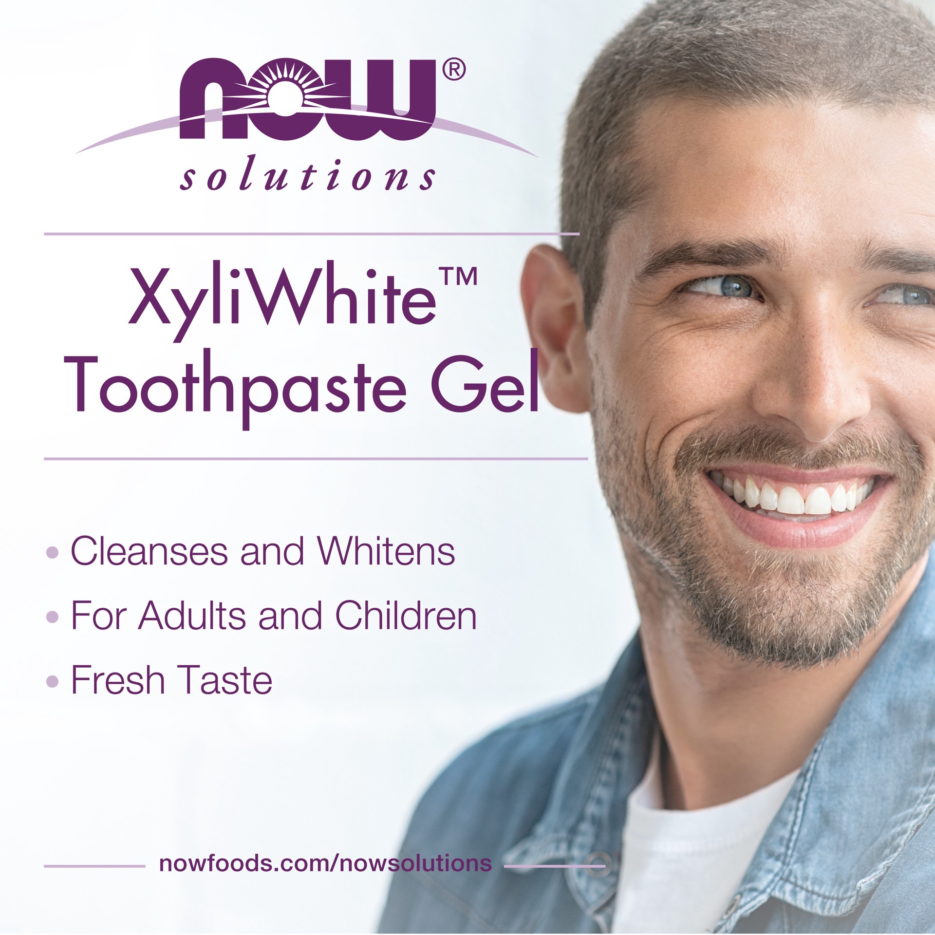slide 2 of 4, NOW Solutions XyliWhite™ Coconut Oil Toothpaste Gel - 6.4 oz, 6 oz