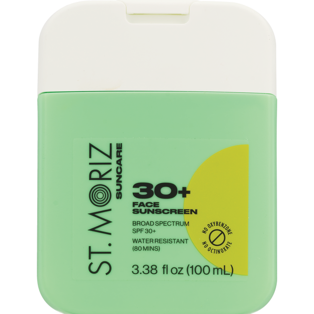 slide 1 of 1, ST MORIZ Suncare Spf 30+ Face Sunscreen, 3.38 oz