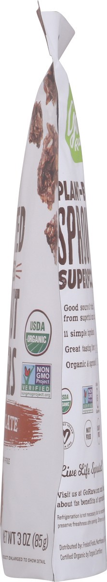 slide 3 of 13, Go Raw Coconut Clusters, Dark Chocolate, Sprouted, 