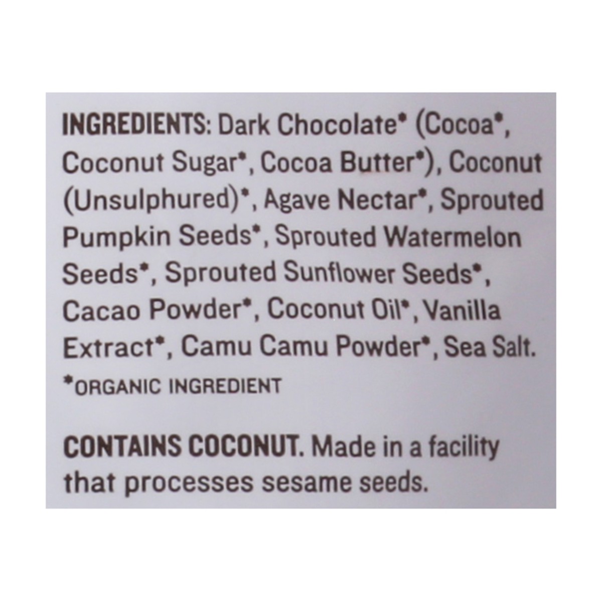 slide 13 of 13, Go Raw Coconut Clusters, Dark Chocolate, Sprouted, 