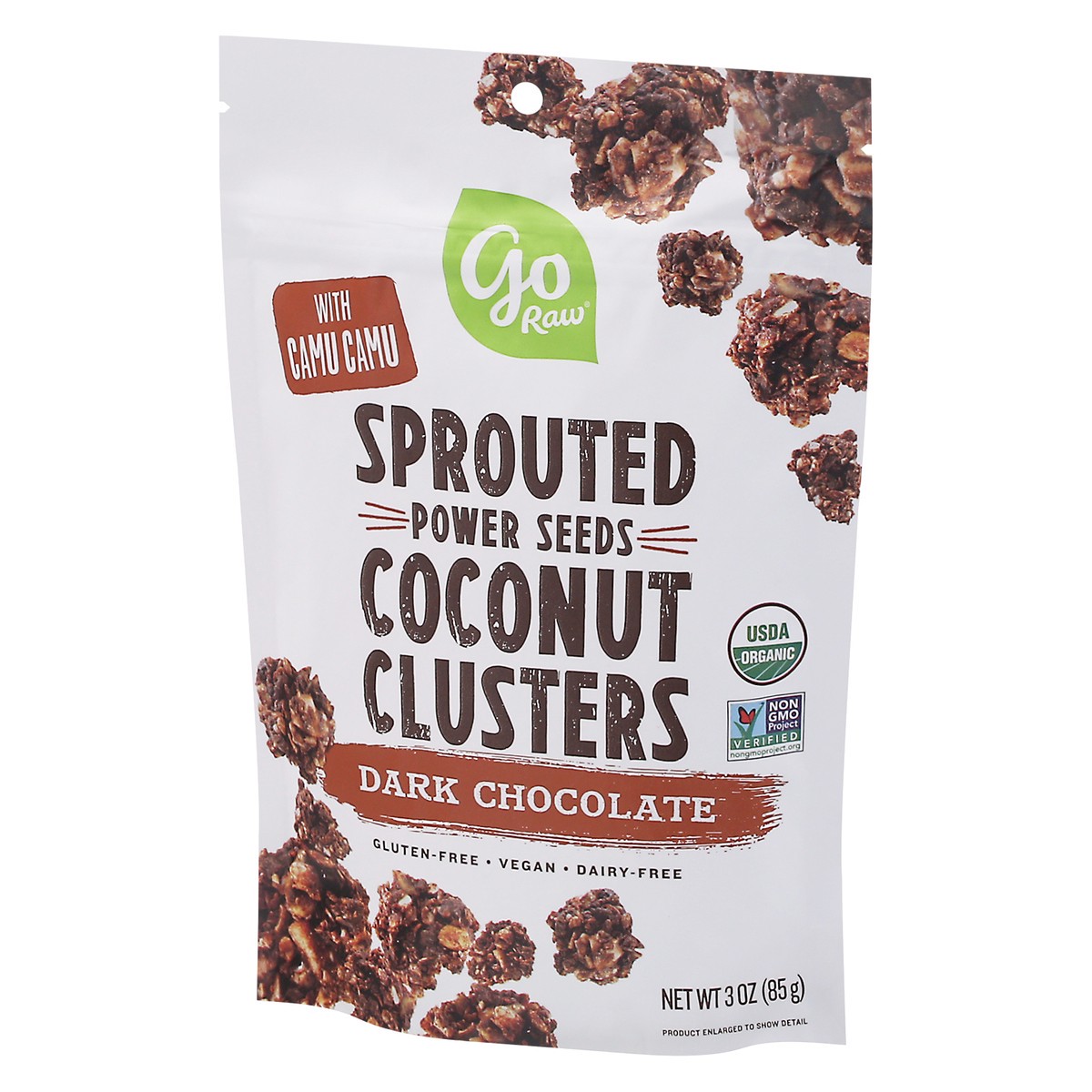 slide 4 of 13, Go Raw Coconut Clusters, Dark Chocolate, Sprouted, 