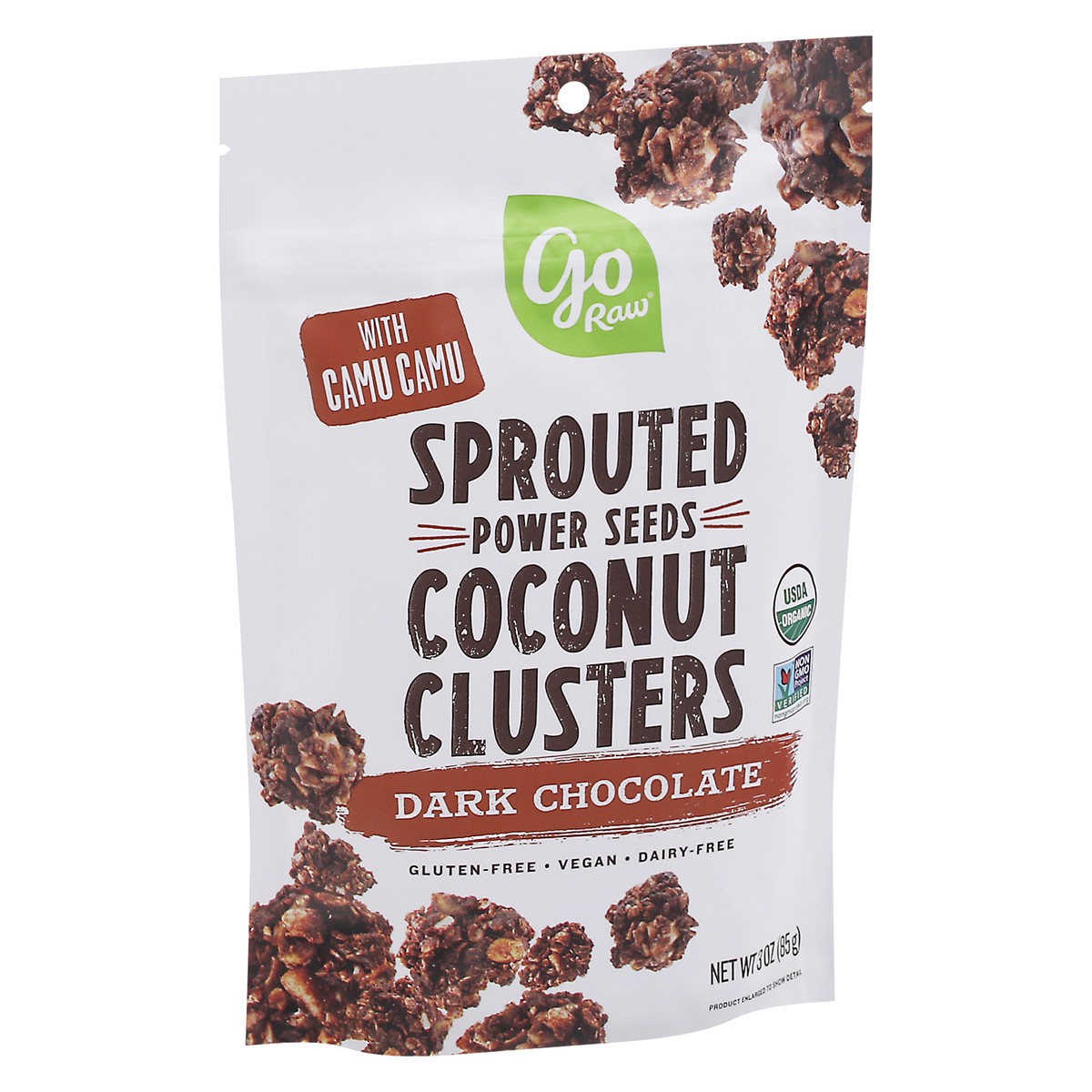 slide 7 of 13, Go Raw Coconut Clusters, Dark Chocolate, Sprouted, 