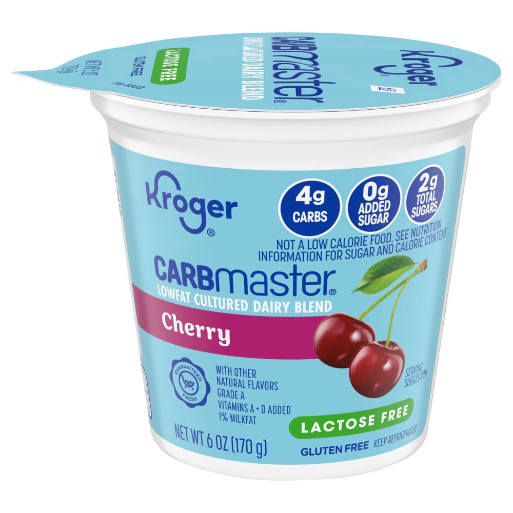 slide 1 of 5, Kroger Carbmaster Cherry Yogurt, 6 oz