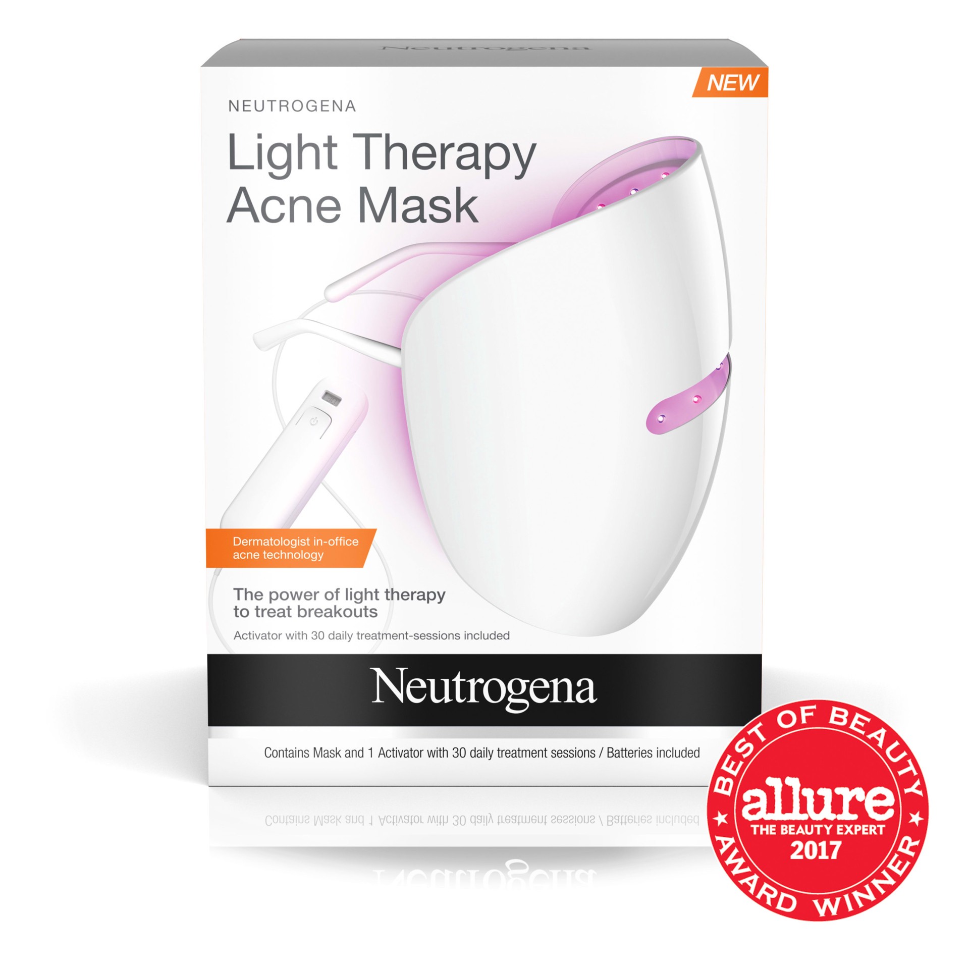 slide 2 of 5, NEUTROGENA Light Therapy Acne Treatment Mask, 1 ct