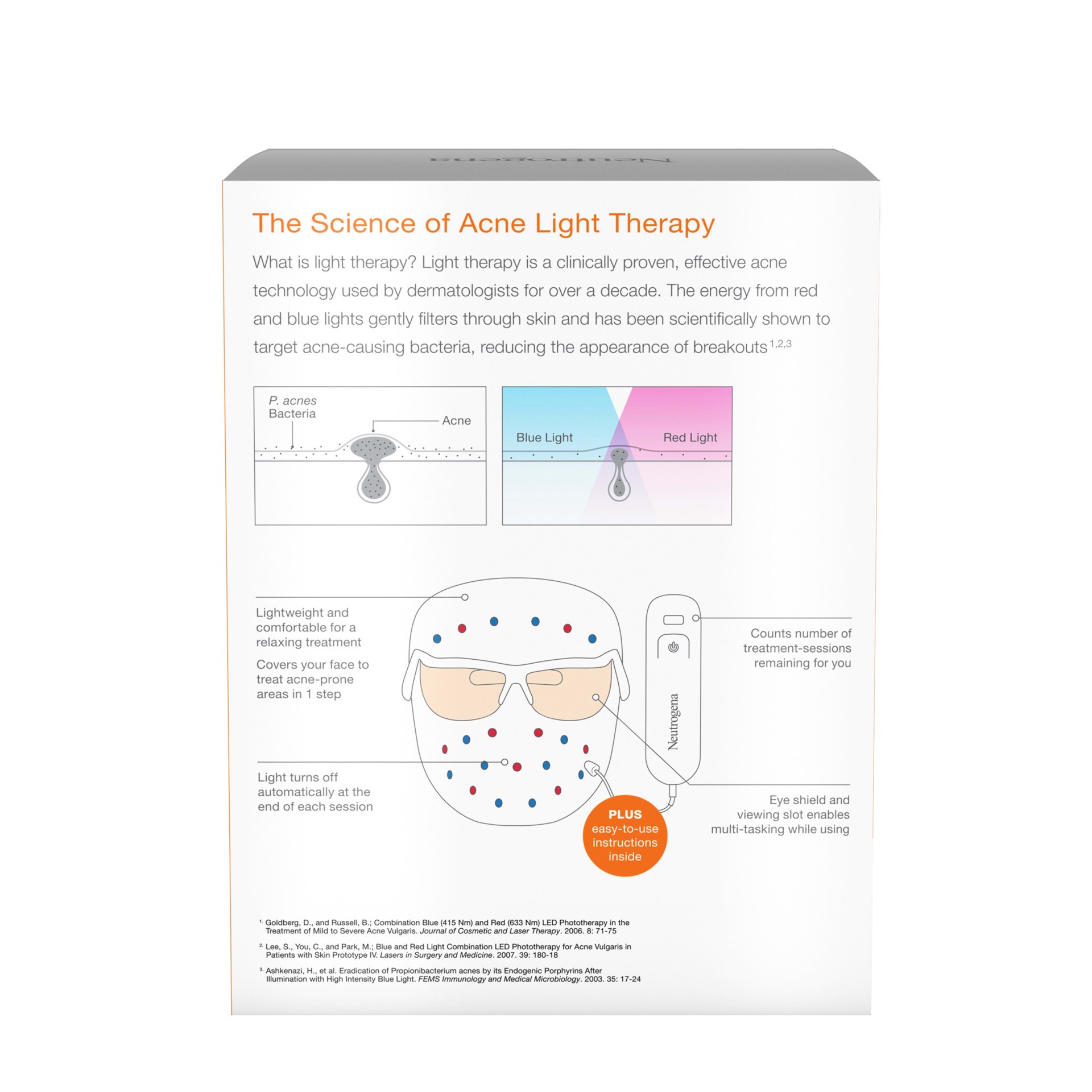 slide 5 of 5, NEUTROGENA Light Therapy Acne Treatment Mask, 1 ct