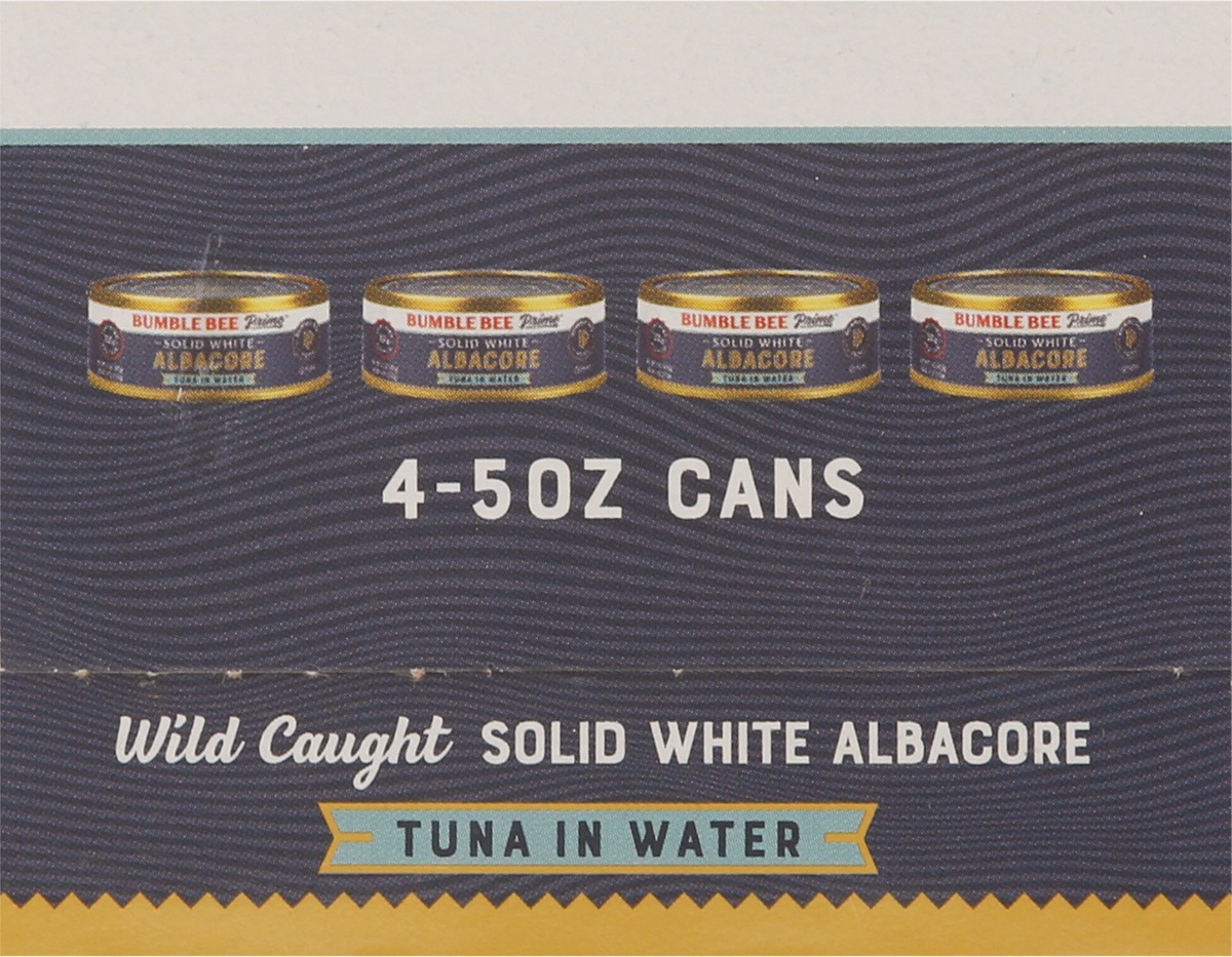 slide 11 of 11, Bumble Bee Tuna in Water, Albacore, Solid White, 4 Pack, 20 oz