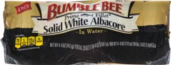 Bumble Bee Tuna in Water, Albacore, Solid White, 4 Pack