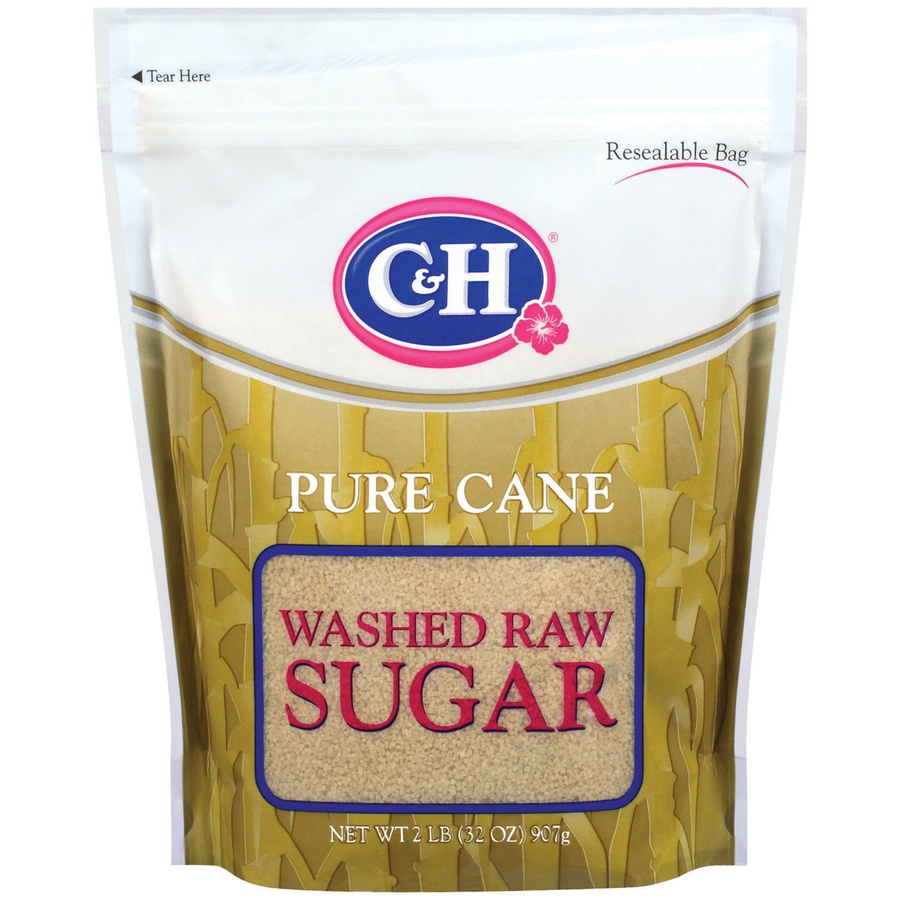 slide 1 of 1, C & H Hawaiian Washed Raw Sugar, 2 lb