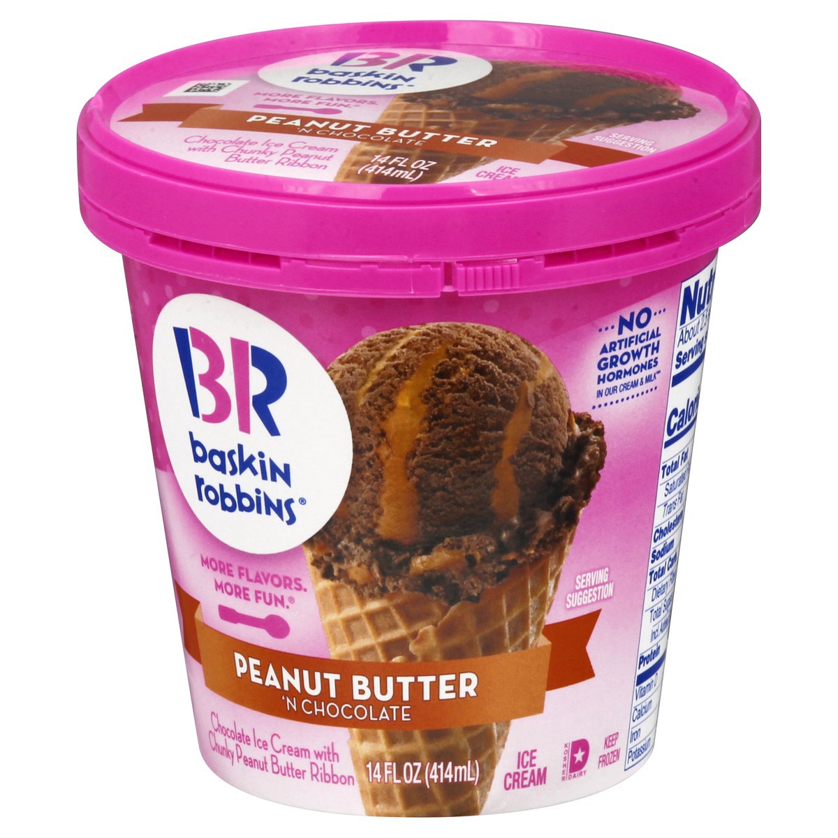 slide 6 of 9, Baskin-Robbins Baskin Robbins Peanut Butter'N Chocolate Ice Cream, 14 oz