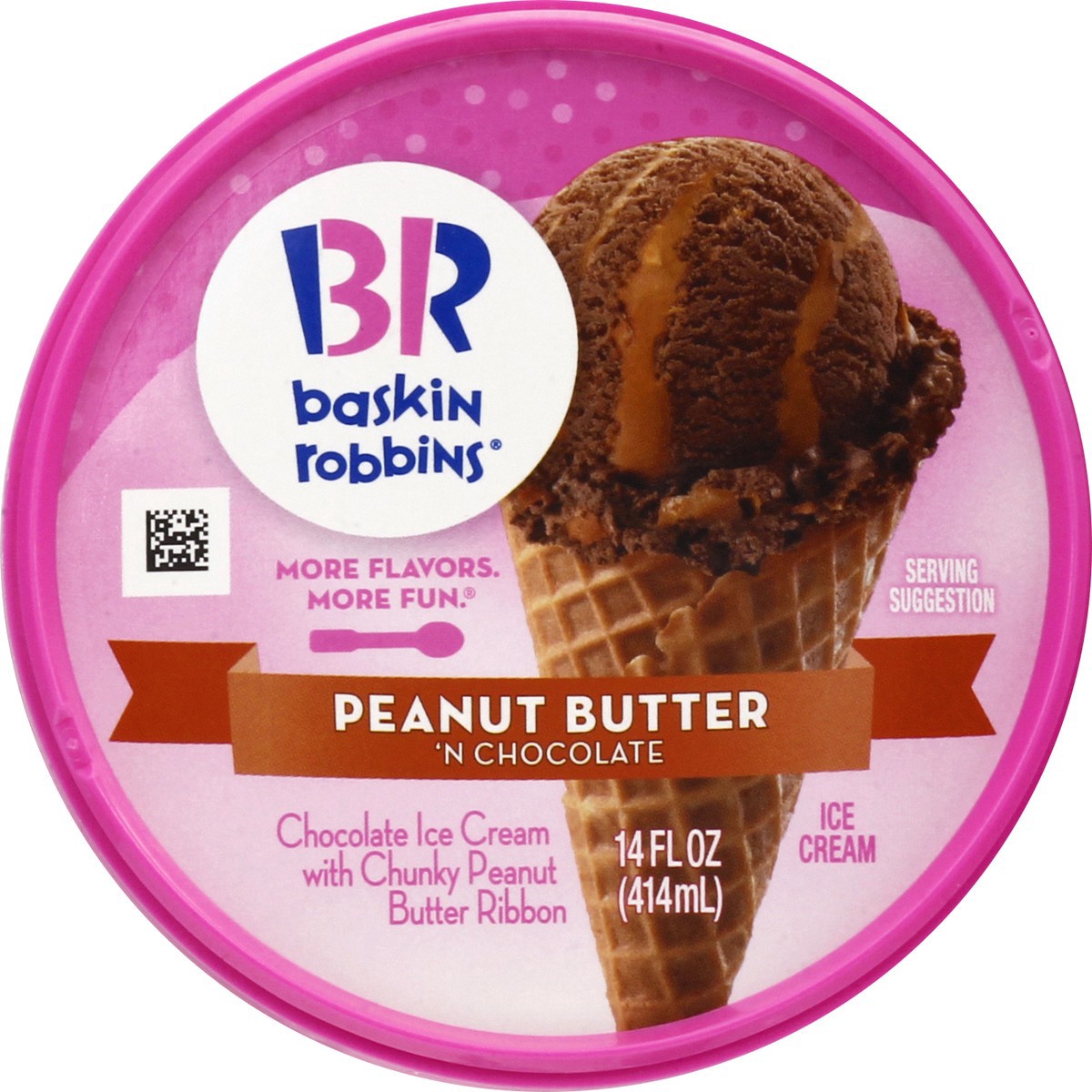 slide 3 of 9, Baskin-Robbins Baskin Robbins Peanut Butter'N Chocolate Ice Cream, 14 oz