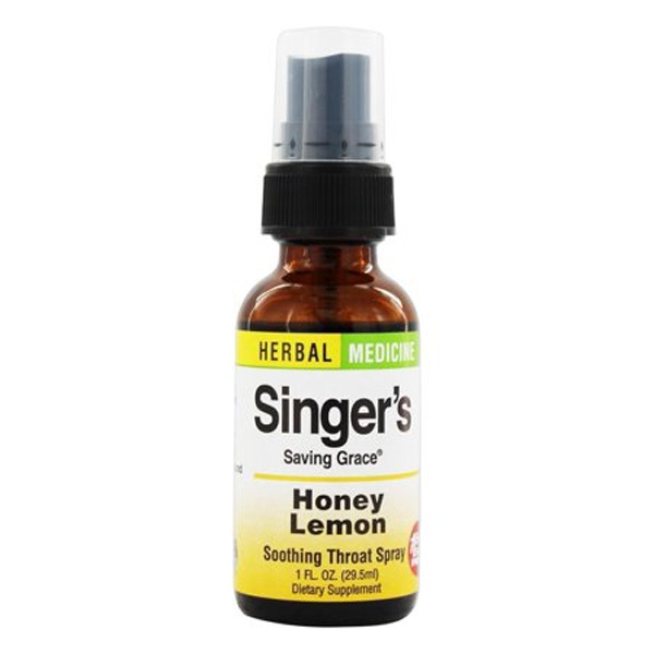 slide 1 of 1, Herbs, Etc. Singer's Saving Grace Honey Lemon, 1 oz