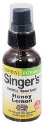 Herbs, Etc. Singer's Saving Grace Honey Lemon