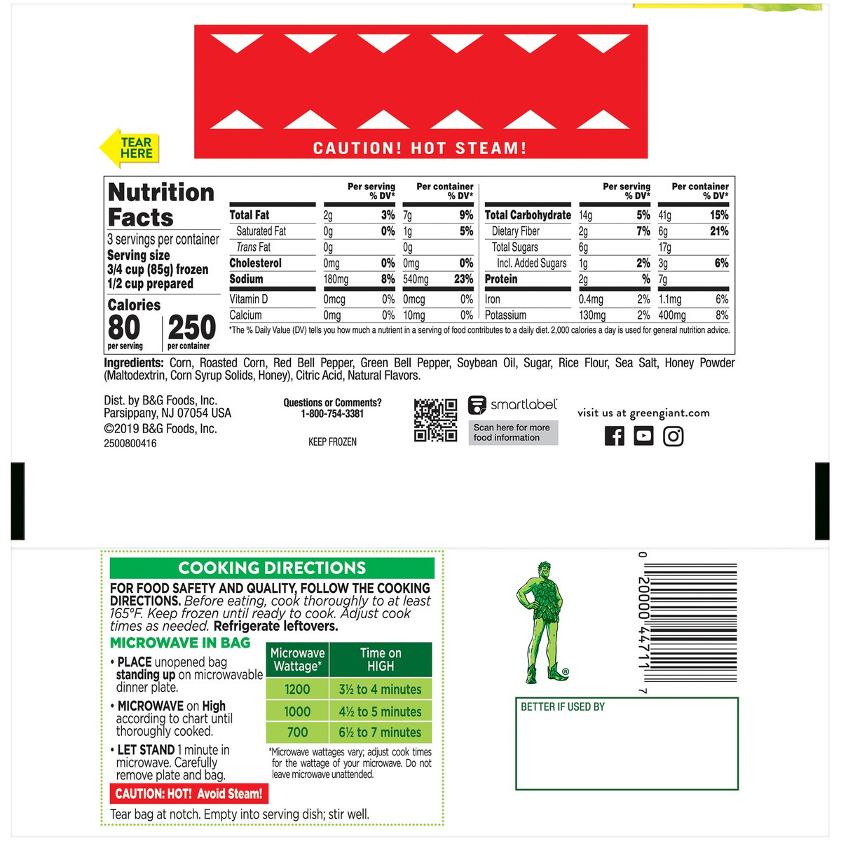 slide 6 of 10, Green Giant Simply Steam Seasoned Honey Roasted Sweet Corn 9 oz, 9 oz