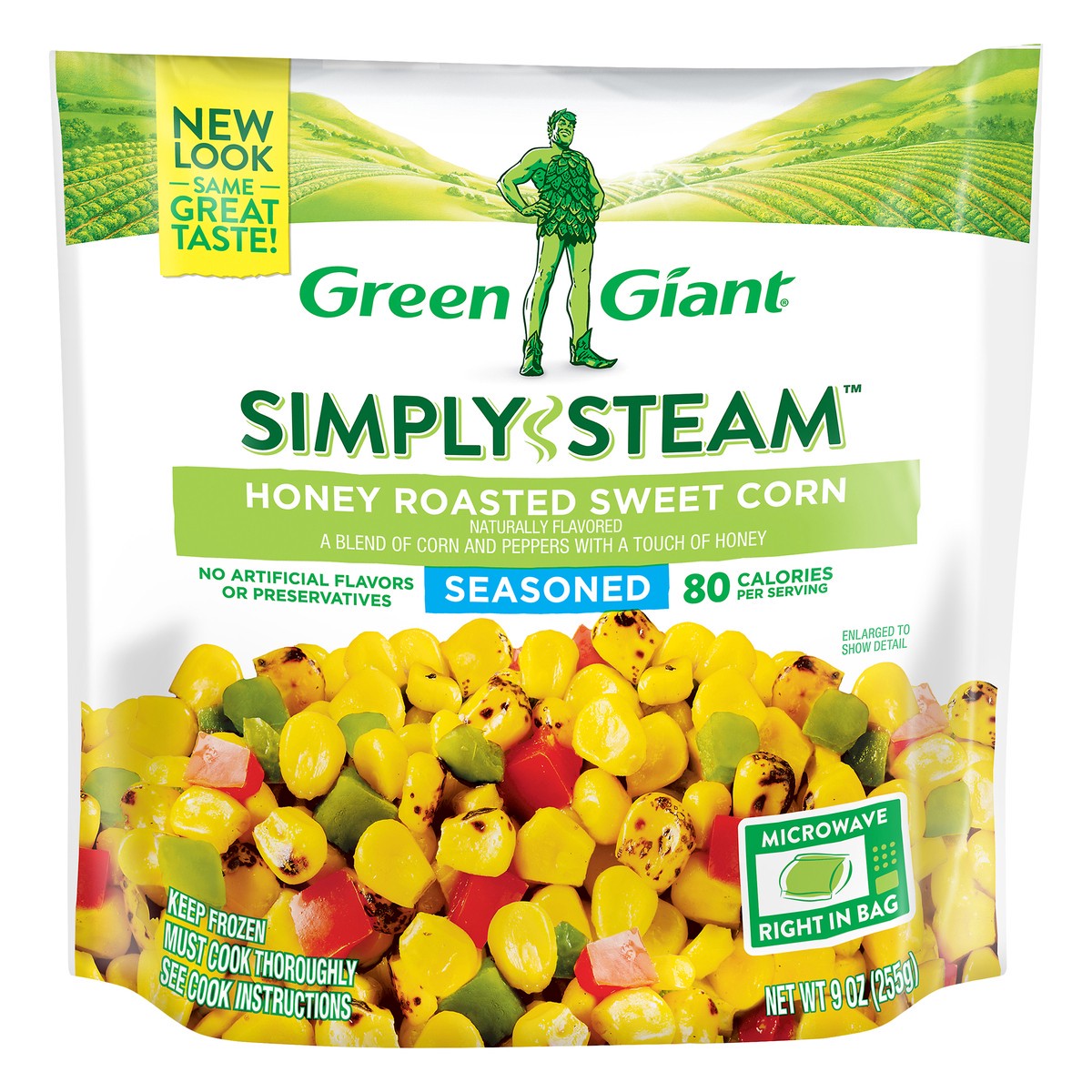 slide 10 of 10, Green Giant Simply Steam Seasoned Honey Roasted Sweet Corn 9 oz, 9 oz