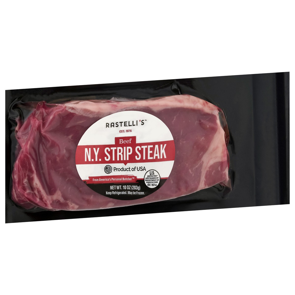 slide 10 of 14, Rastelli's N.Y. Strip Steak Beef 10 oz, 10 oz