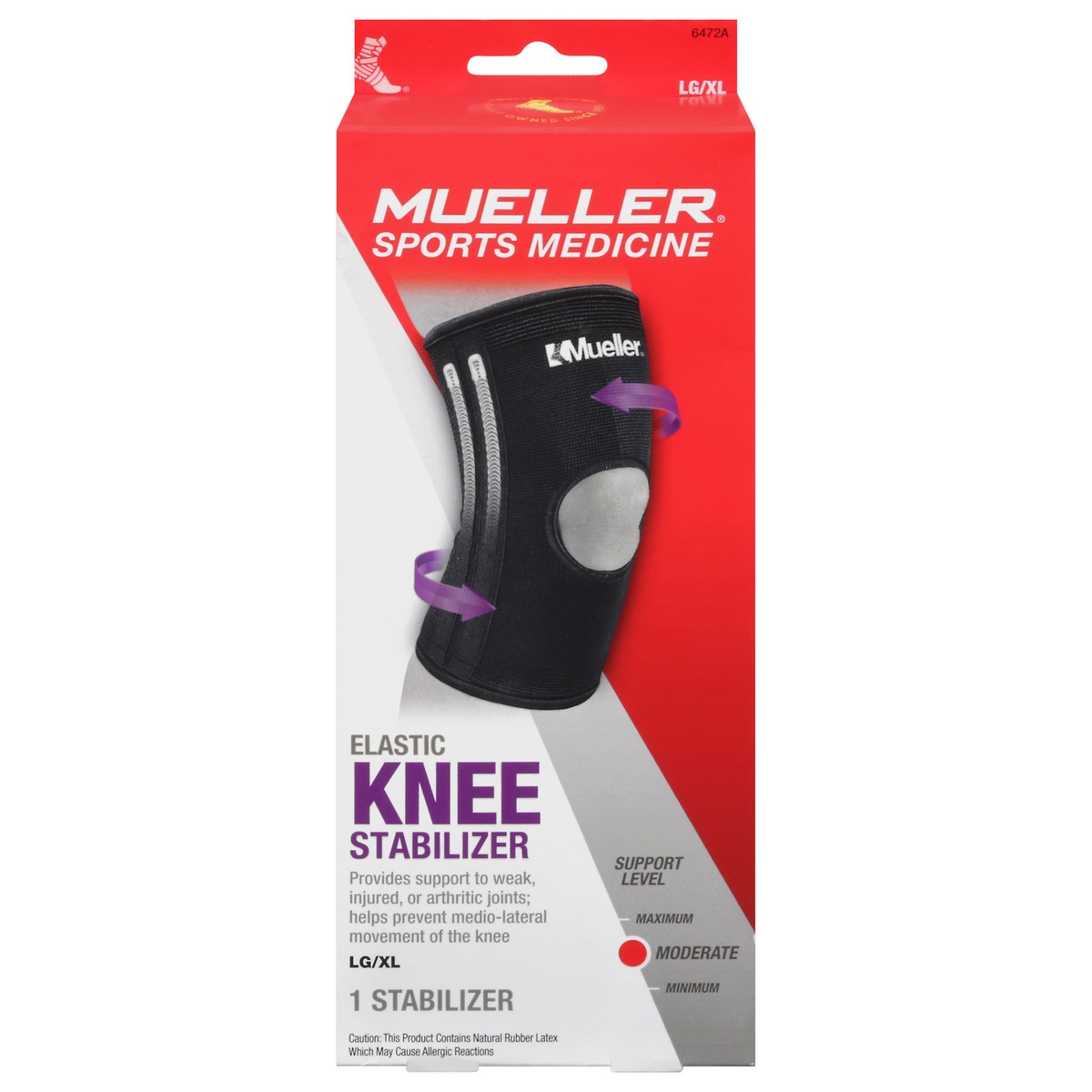 slide 1 of 10, Mueller Sports Medicine Elastic Knee Stabilizer LG/XL 1 ea, 1 ea
