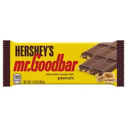 HERSHEY'S MR. GOODBAR Chocolate with Peanuts Full Size, Candy Bar, 1.75 oz