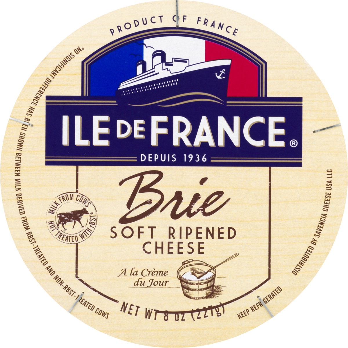 slide 7 of 10, Ile De France Brie Cheese Soft Ripe 8 Oz, 8 oz