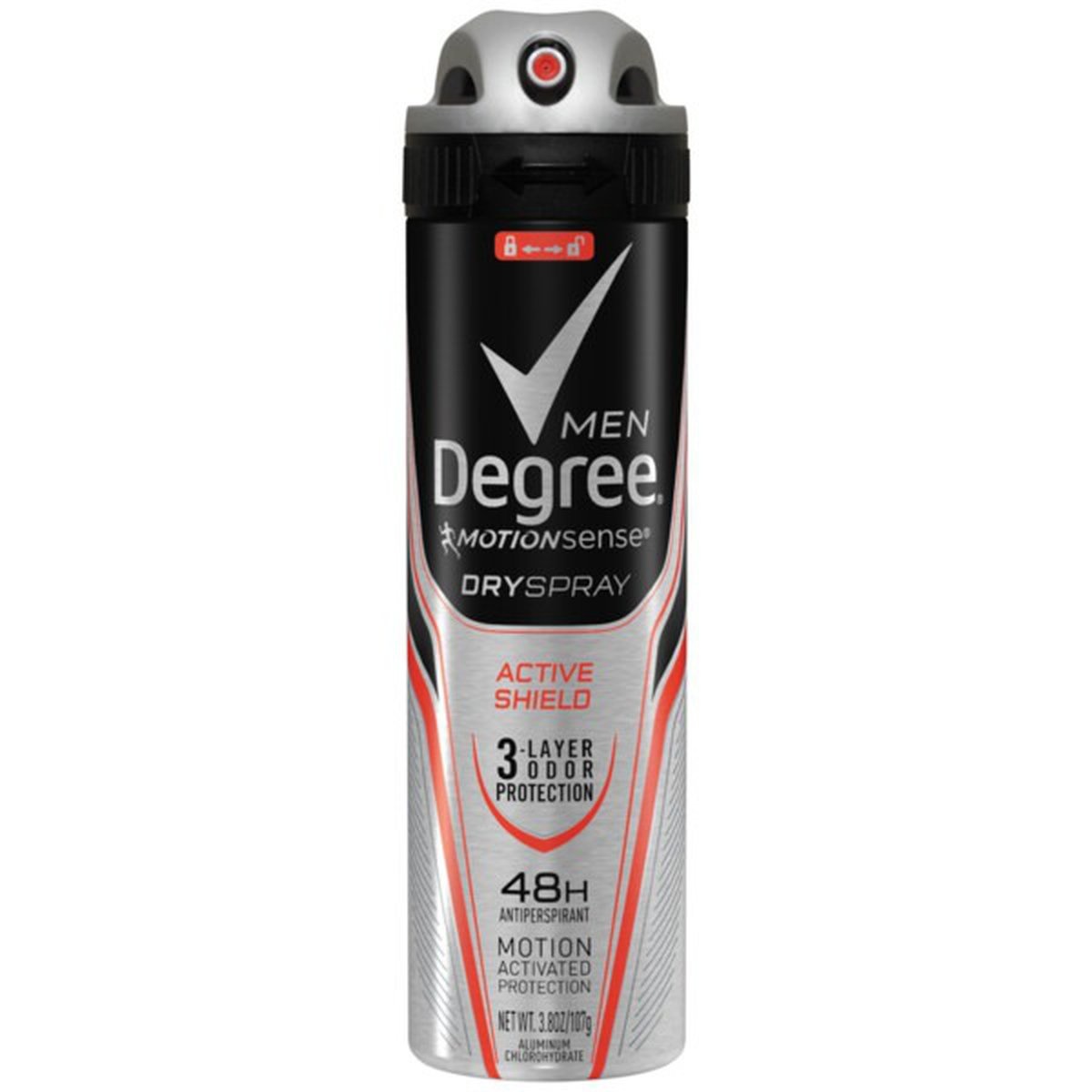 slide 1 of 1, Degree Antiperspirant Deodorant Dry Spray Active Shield, 3.8 oz