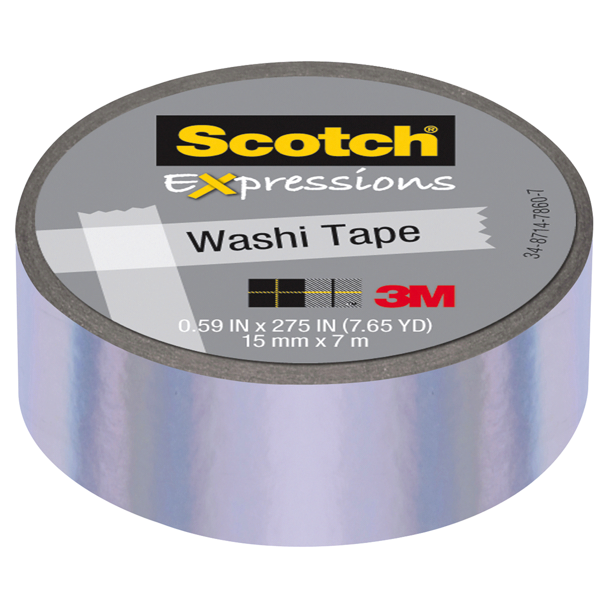 slide 1 of 1, Scotch Expressions Washi Tape 59 in X 275 In Iridescent Purple, 59 in