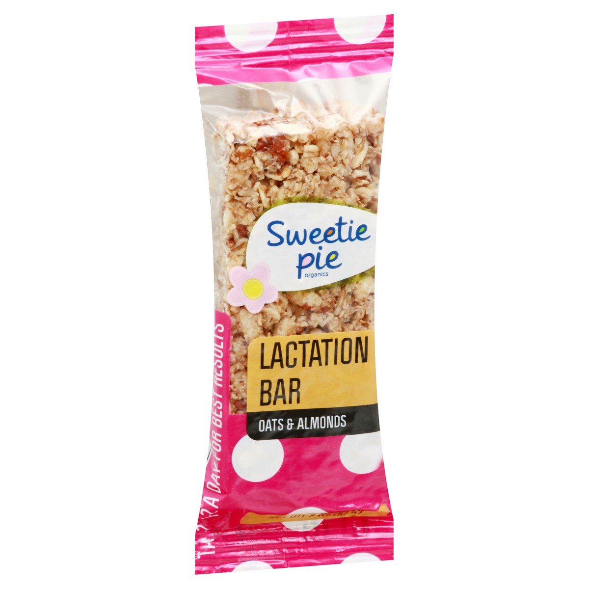 slide 11 of 13, Sweetie Pie Organics Oats & Almonds Lactation Bar 2 oz, 2 oz