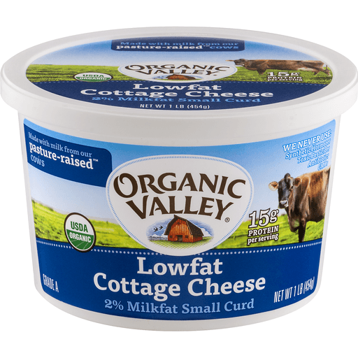 slide 2 of 16, Organic Valley Cottage Cheese 1 lb, 1 lb