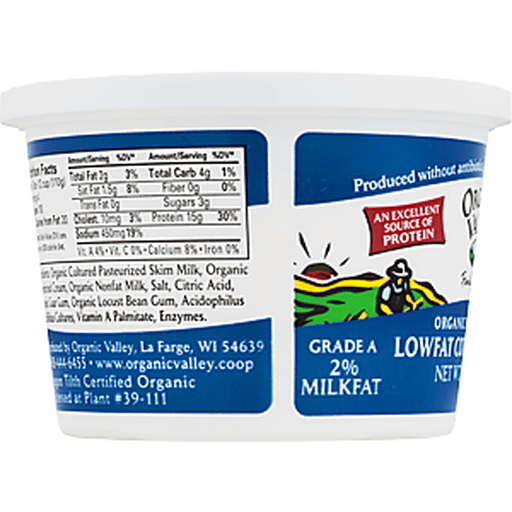 Organic Valley Low Fat Cottage Cheese 16 oz Shipt