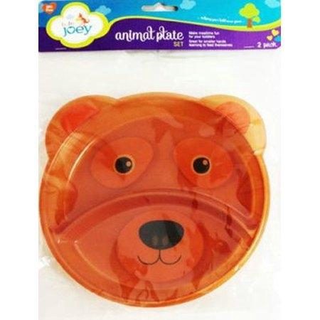 slide 1 of 1, Baby Joey Animal Plate Set., 2 ct