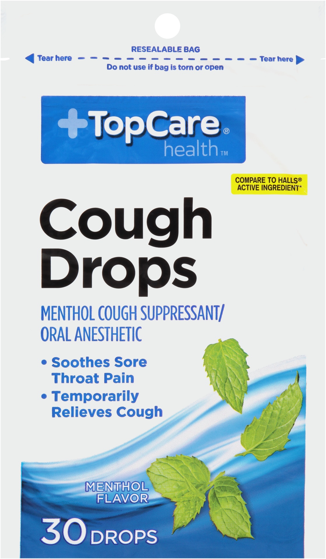TopCare Cough Drops Sugar Free Menthol Eucalyptus 25 ct Shipt