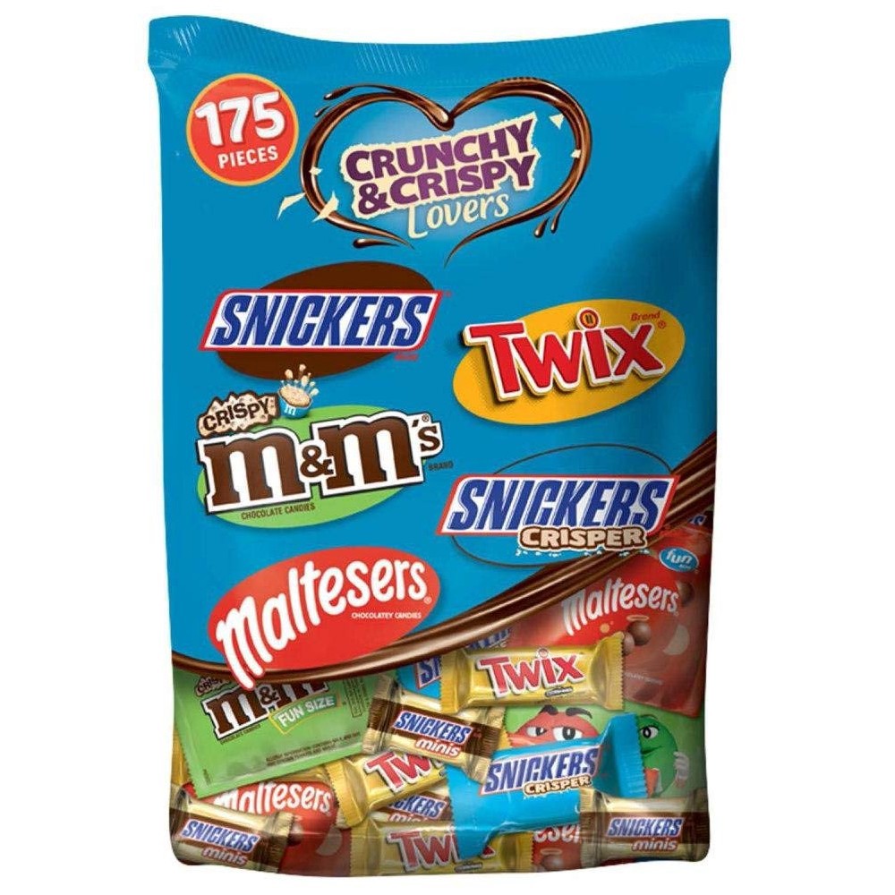 slide 1 of 2, Mars Crunchy & Crispy Lovers Chocolates Variety Pack, 70.08 oz