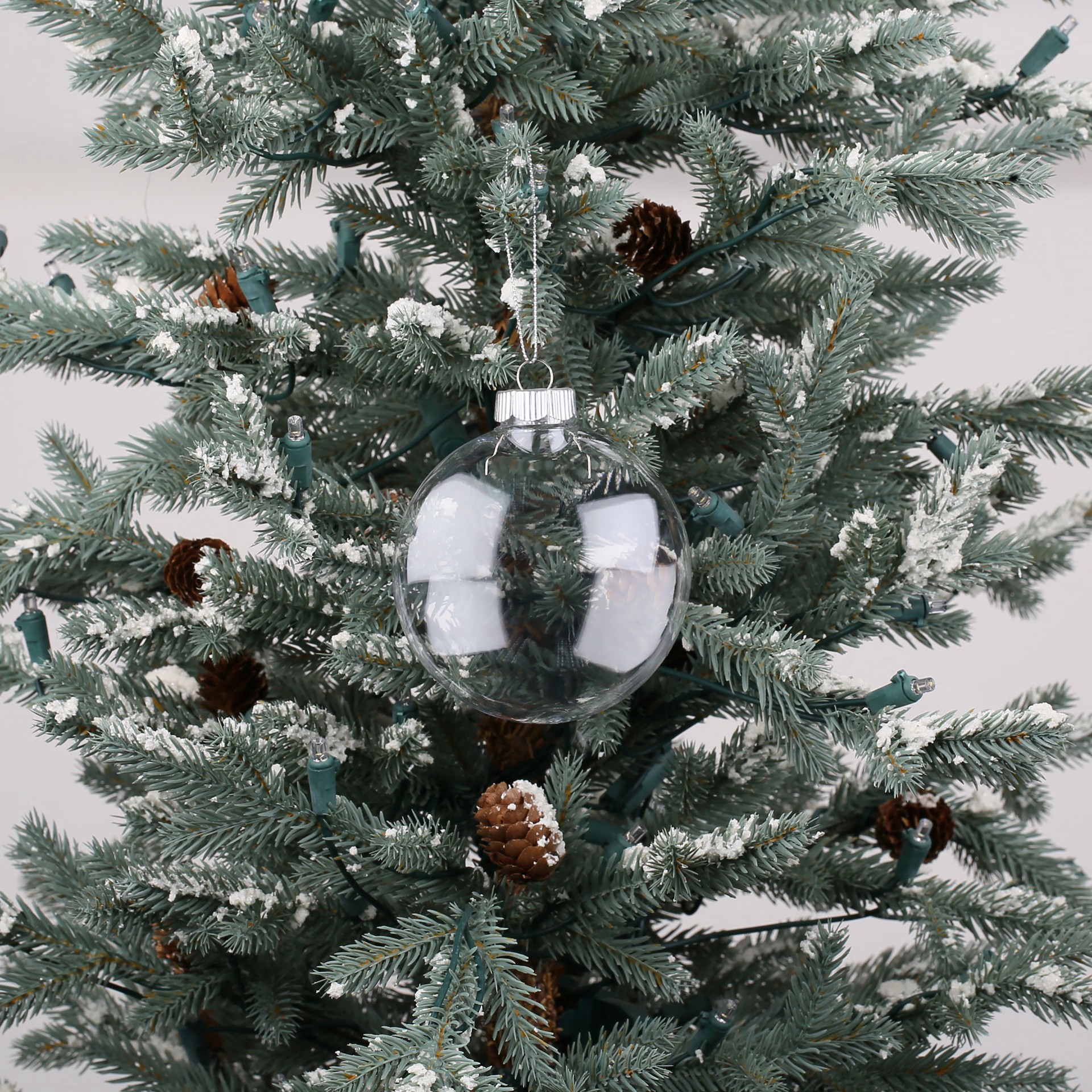 slide 2 of 4, 3.5" Diy Clear Plastic Disc Ornaments, 25ct. By Make Market, 25 ct