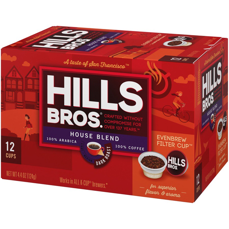 slide 4 of 7, Hills Bros. House Blend Coffee Pods - 12 ct, 12 ct