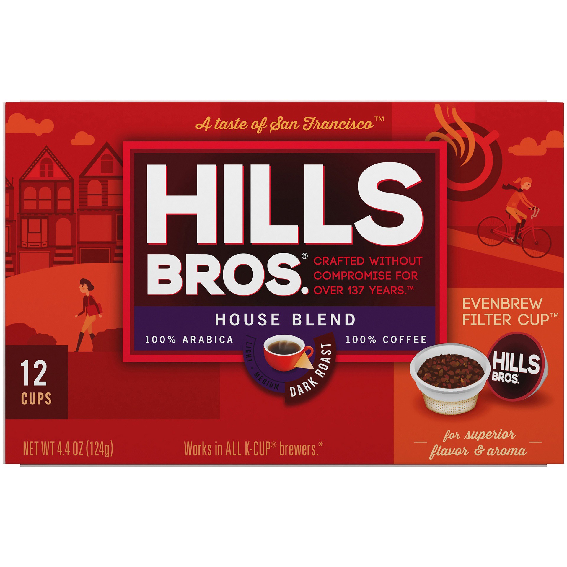 slide 5 of 7, Hills Bros. House Blend Coffee Pods - 12 ct, 12 ct