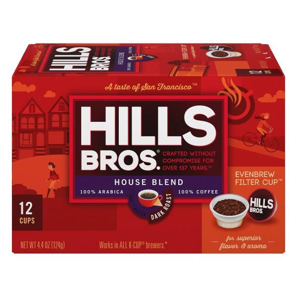 slide 1 of 7, Hills Bros. House Blend Coffee Pods - 12 ct, 12 ct