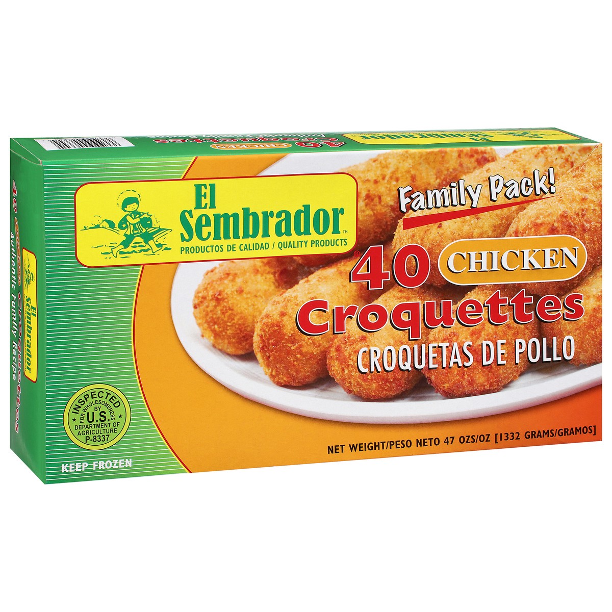 slide 9 of 9, El Sembrador Family Pack Chicken Croquettes 40 ea, 40 ct