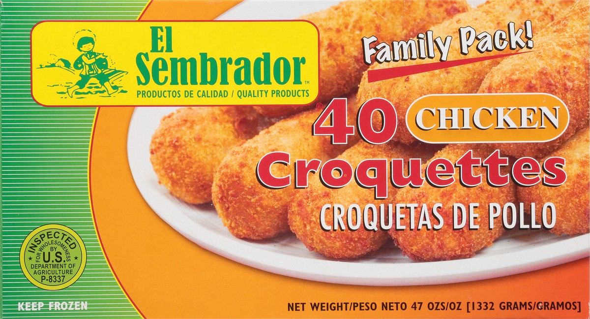 slide 5 of 9, El Sembrador Family Pack Chicken Croquettes 40 ea, 40 ct