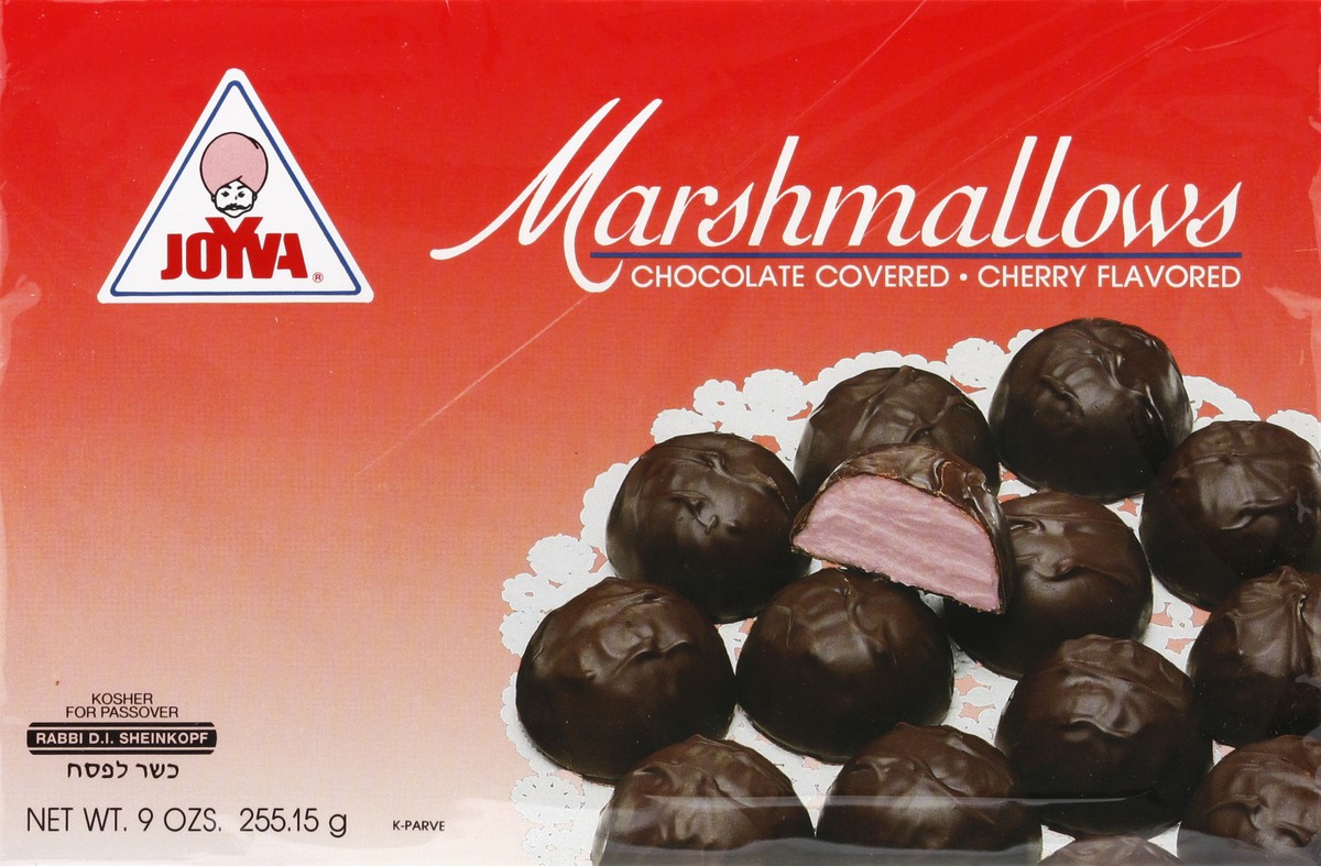 slide 1 of 4, Joyva Choc Cherry Marshmallow Candy, 9 oz