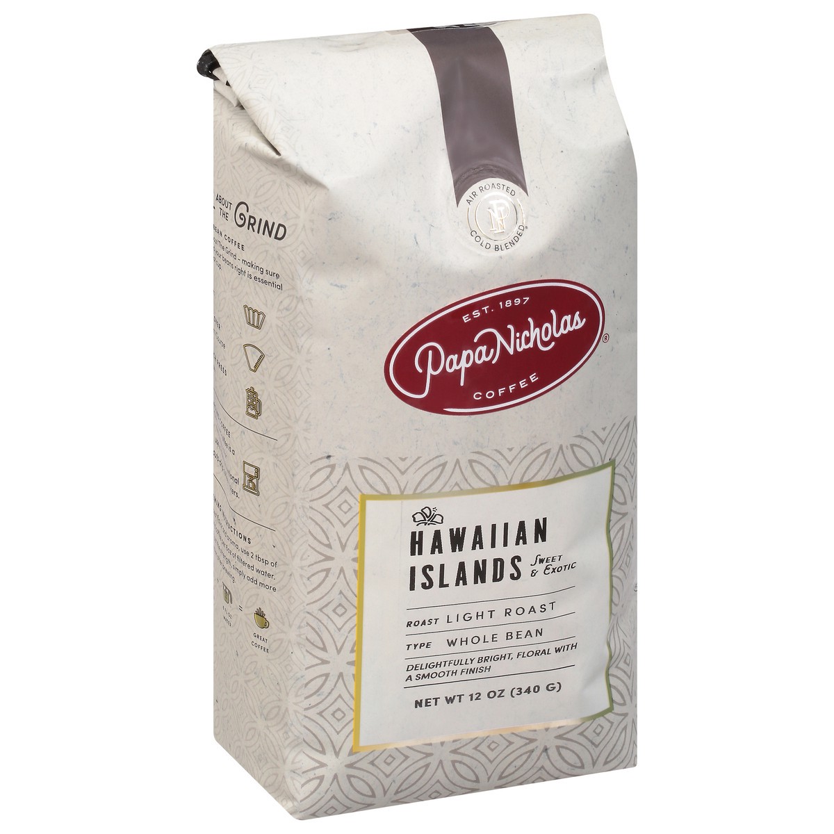 slide 2 of 9, PapaNicholas Coffee Light Roast Whole Bean Hawaiian Islands Coffee - 12 oz, 12 oz