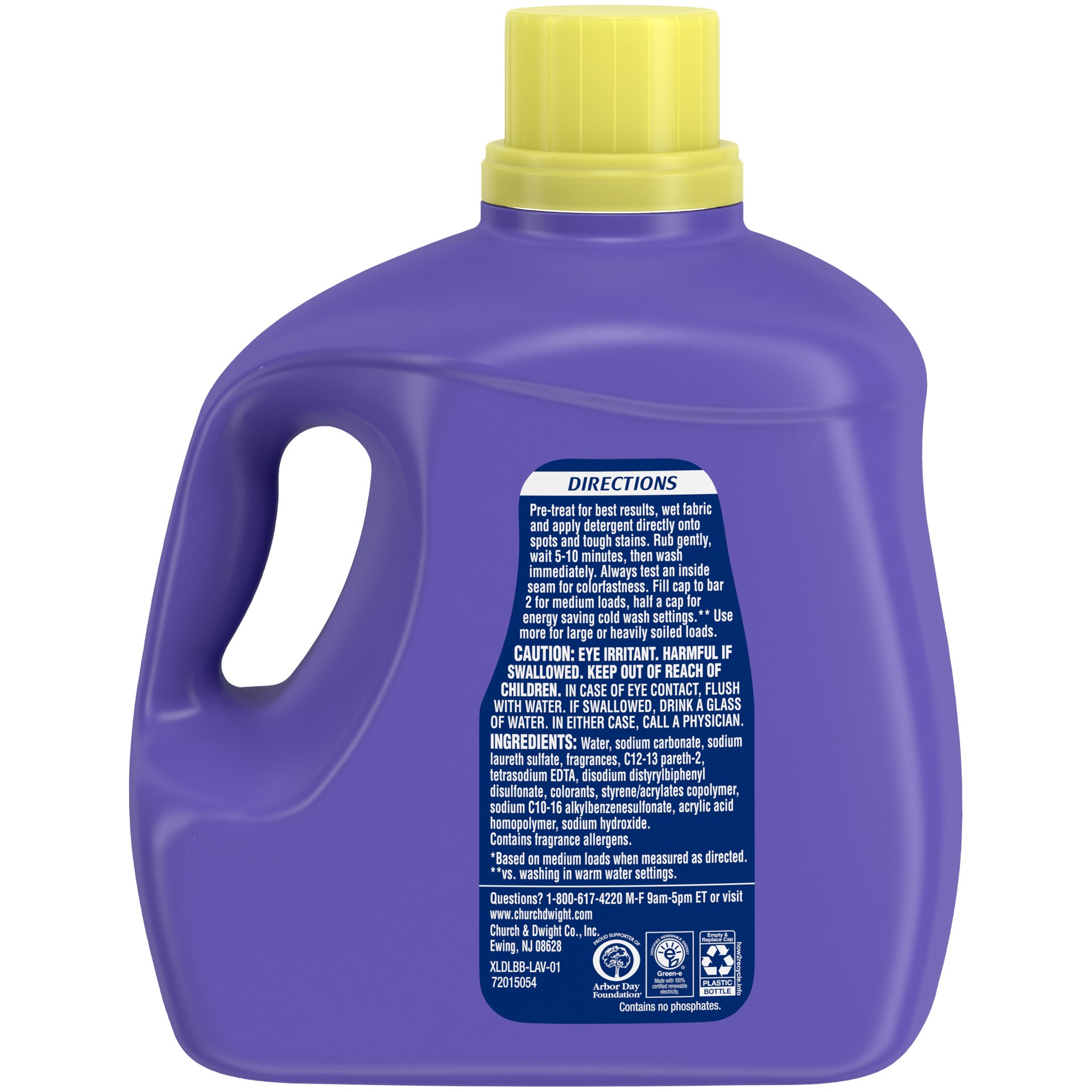 slide 4 of 5, Xtra Liquid Laundry Detergent, Lavender Vanilla, 192oz, 192 fl oz