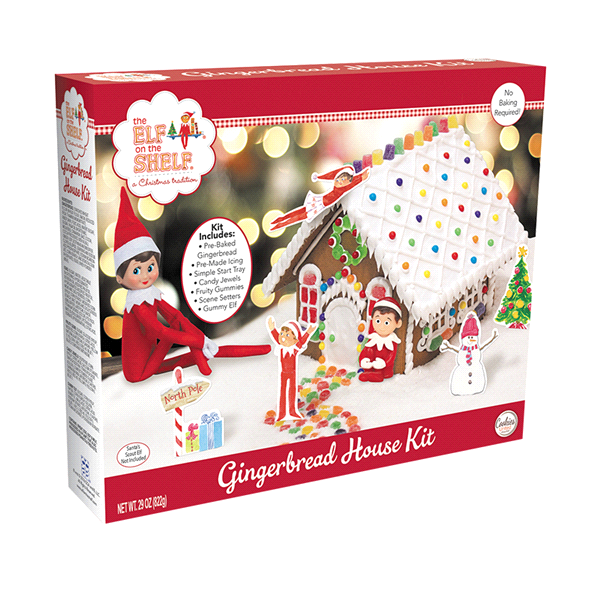 slide 1 of 1, Cookies United Gingerbread House Kit, The Elf on the Shelf, 1 ct