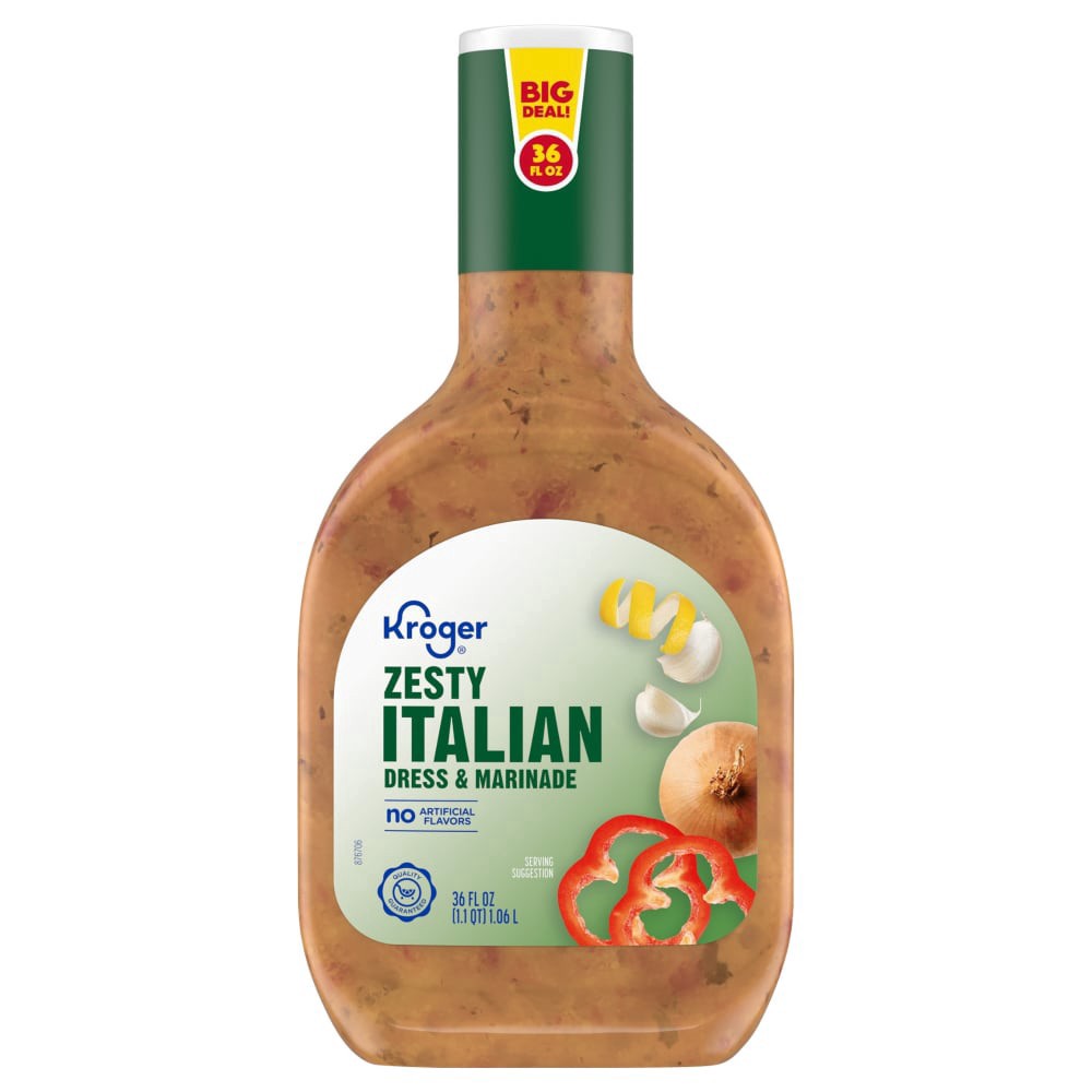 slide 2 of 6, Kroger Zesty Italian Salad Dressing Big Deal!, 36 fl oz