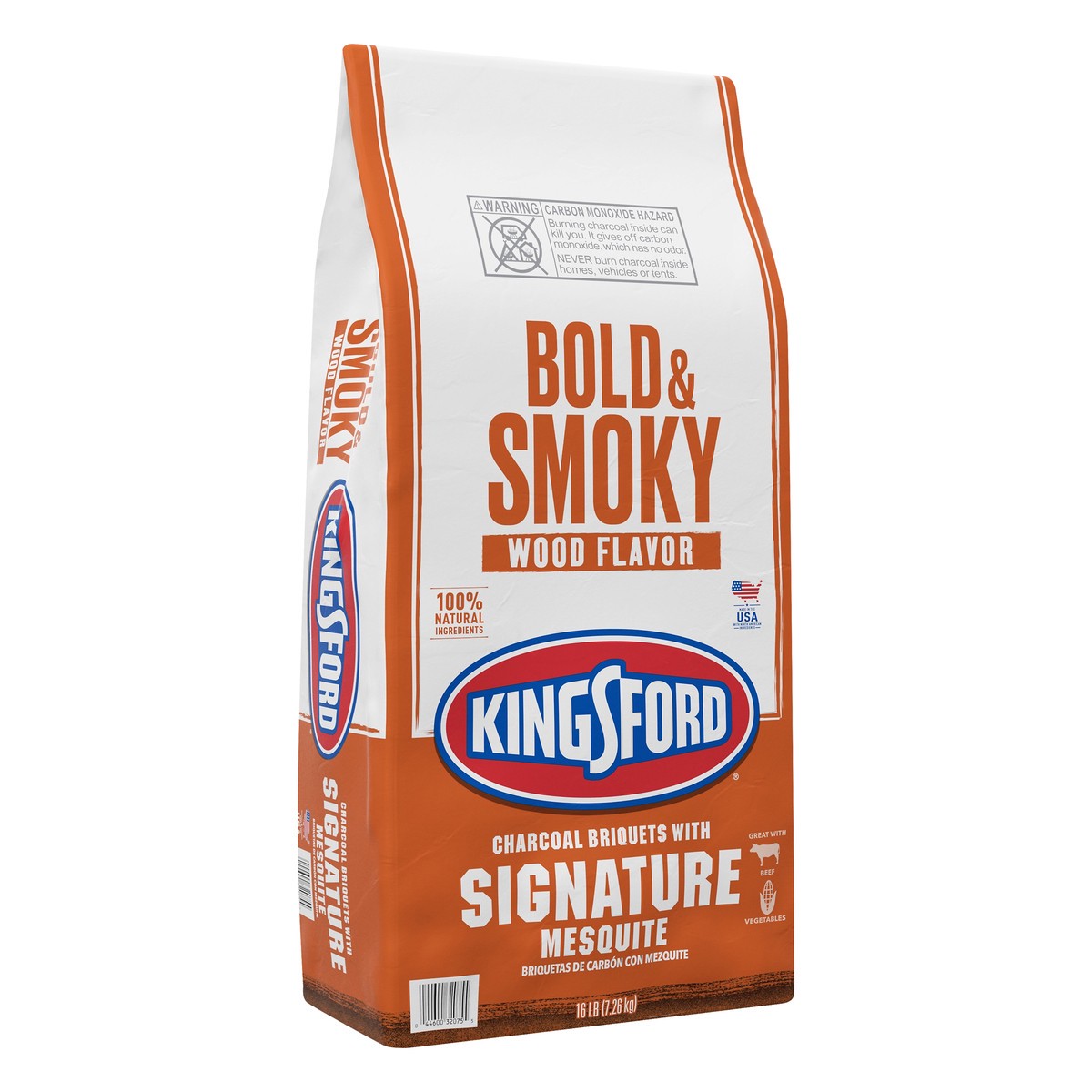 slide 9 of 9, Kingsford With Signature Mesquite Bold & Smoky Wood Charcoal Briquets 16 lb, 16 lb