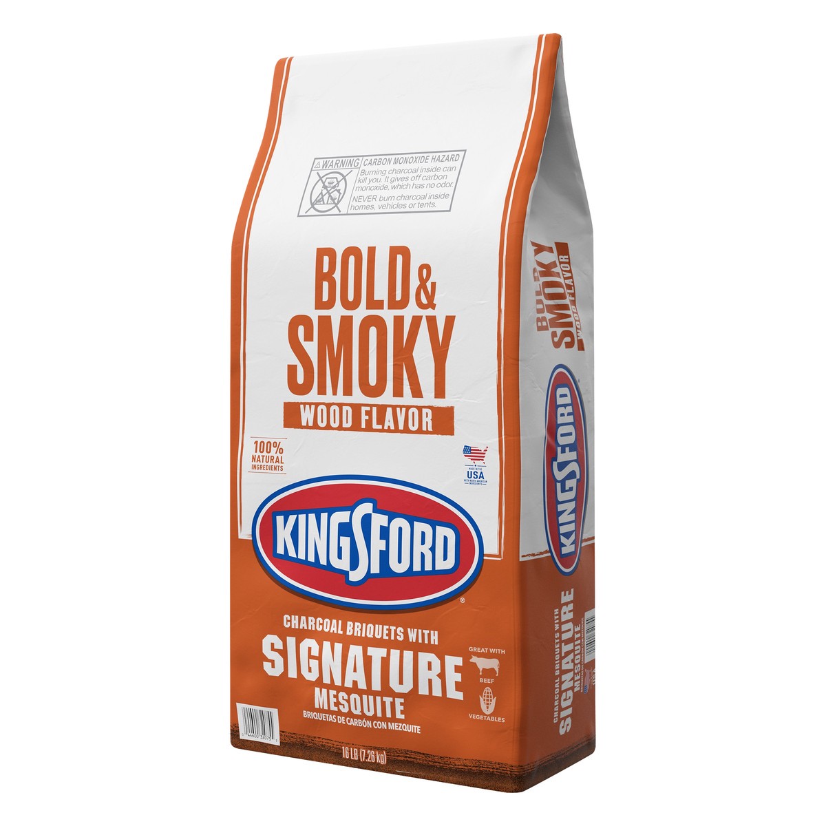 slide 2 of 9, Kingsford With Signature Mesquite Bold & Smoky Wood Charcoal Briquets 16 lb, 16 lb