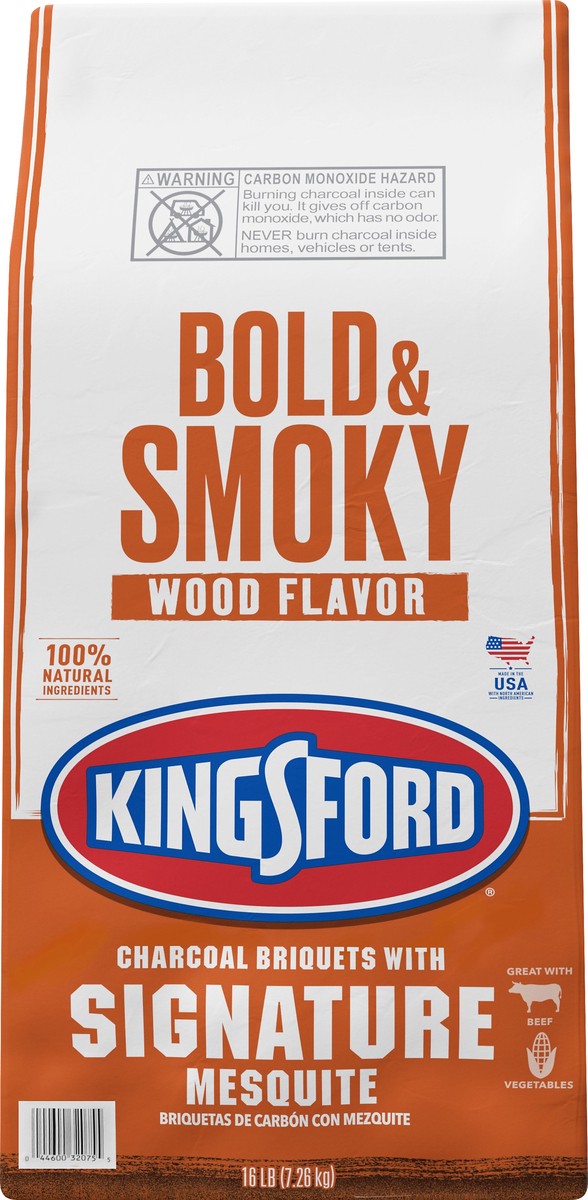 slide 4 of 9, Kingsford With Signature Mesquite Bold & Smoky Wood Charcoal Briquets 16 lb, 16 lb