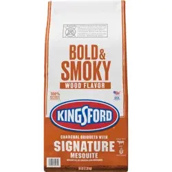 Kingsford With Signature Mesquite Bold & Smoky Wood Charcoal Briquets 16 lb